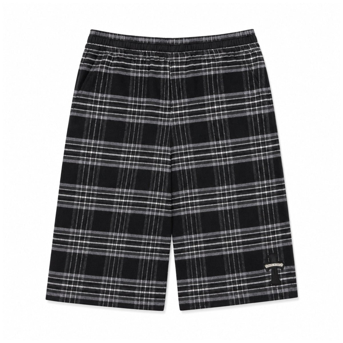 GREY AFTER SCHOOL CROSS PATCH SHORTS
