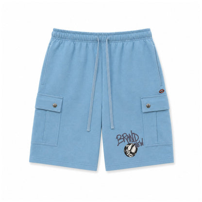 BLUE MATTY BOY SHORTS