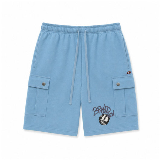 BLUE MATTY BOY SHORTS
