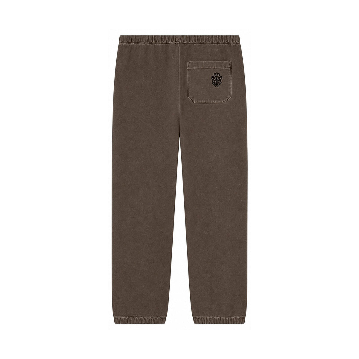 Y NOT EMBROIDERED VERTICAL LOGO SWEATPANTS GREY BLACK