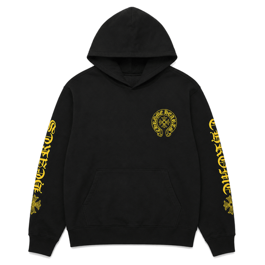 BLACK YELLOW ONLINE EXCLUSIVE HOODIE
