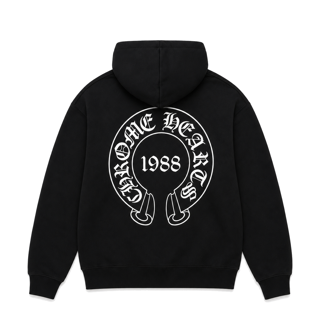 BLACK 1988 HOODIE back