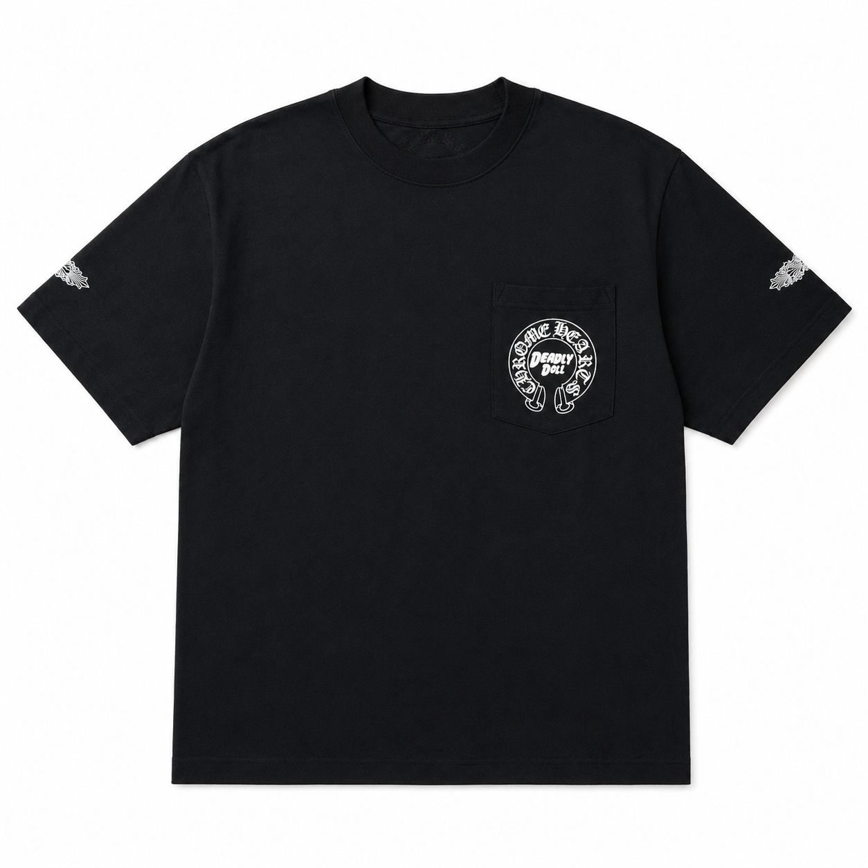 Black Deadly Doll Pocket Tee front
