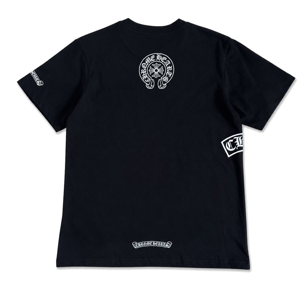 BLACK HORSESHOE POCKET TEE back