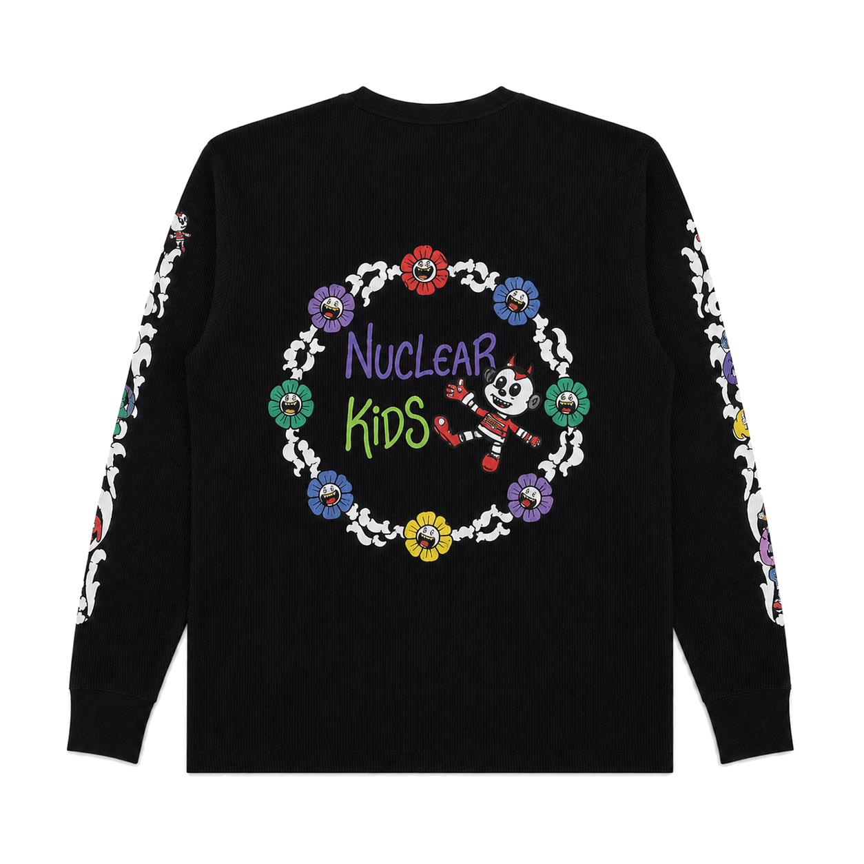 BLACK NUCLEAR KIDS THERMAL LONGSLEEVE back