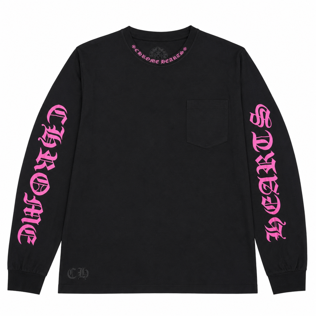 BLACK PINK GOTHIC LONGSLEEVE front