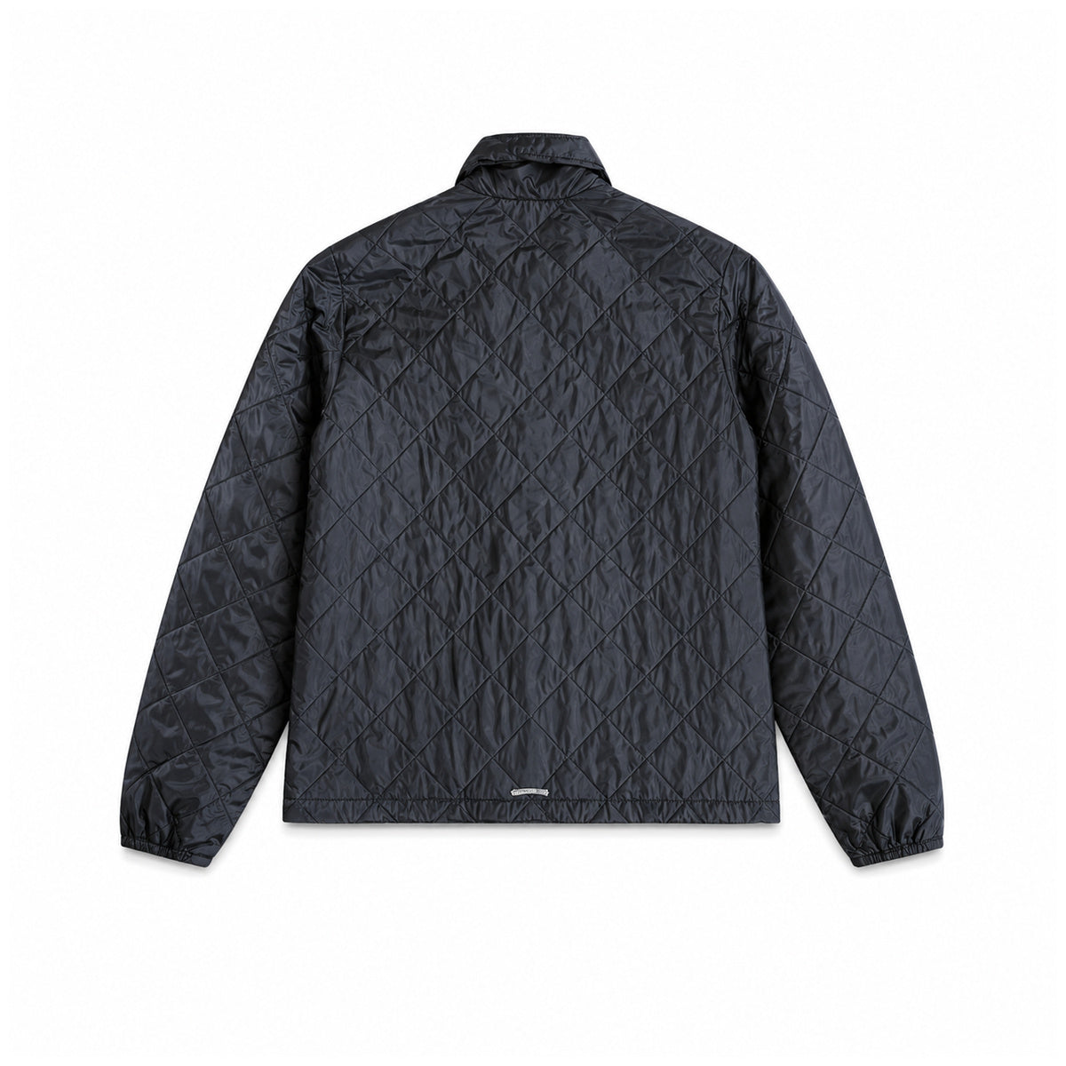 BLACK QUILTED MONOGRAM JACKET — back view