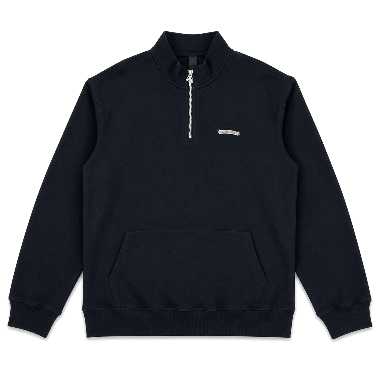 BLACK TRIPLE CROSS HOLLYWOOD QUARTER ZIP front