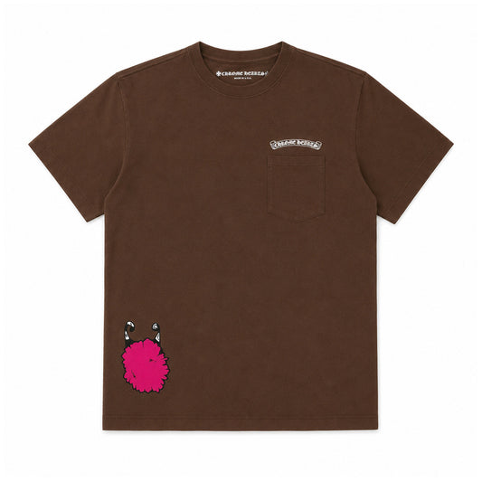 BROWN MATTY BOY STRUCTURE TEE — front view
