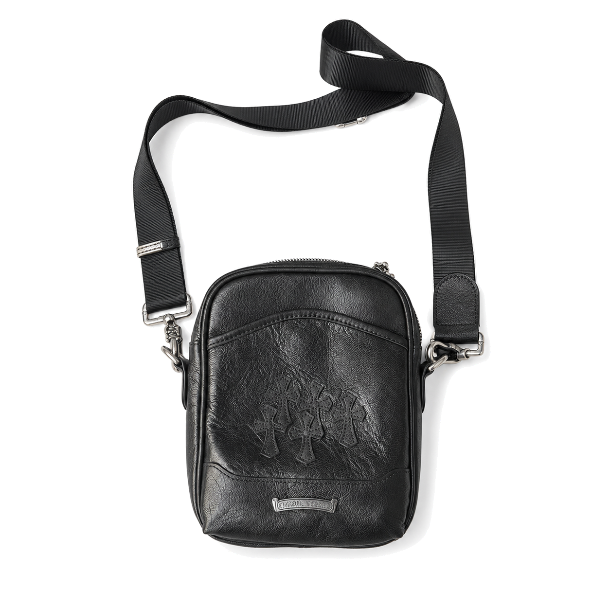 Chrome Hearts Taka Mini 3 Cemetery Cross Patch Shoulder Bag front view