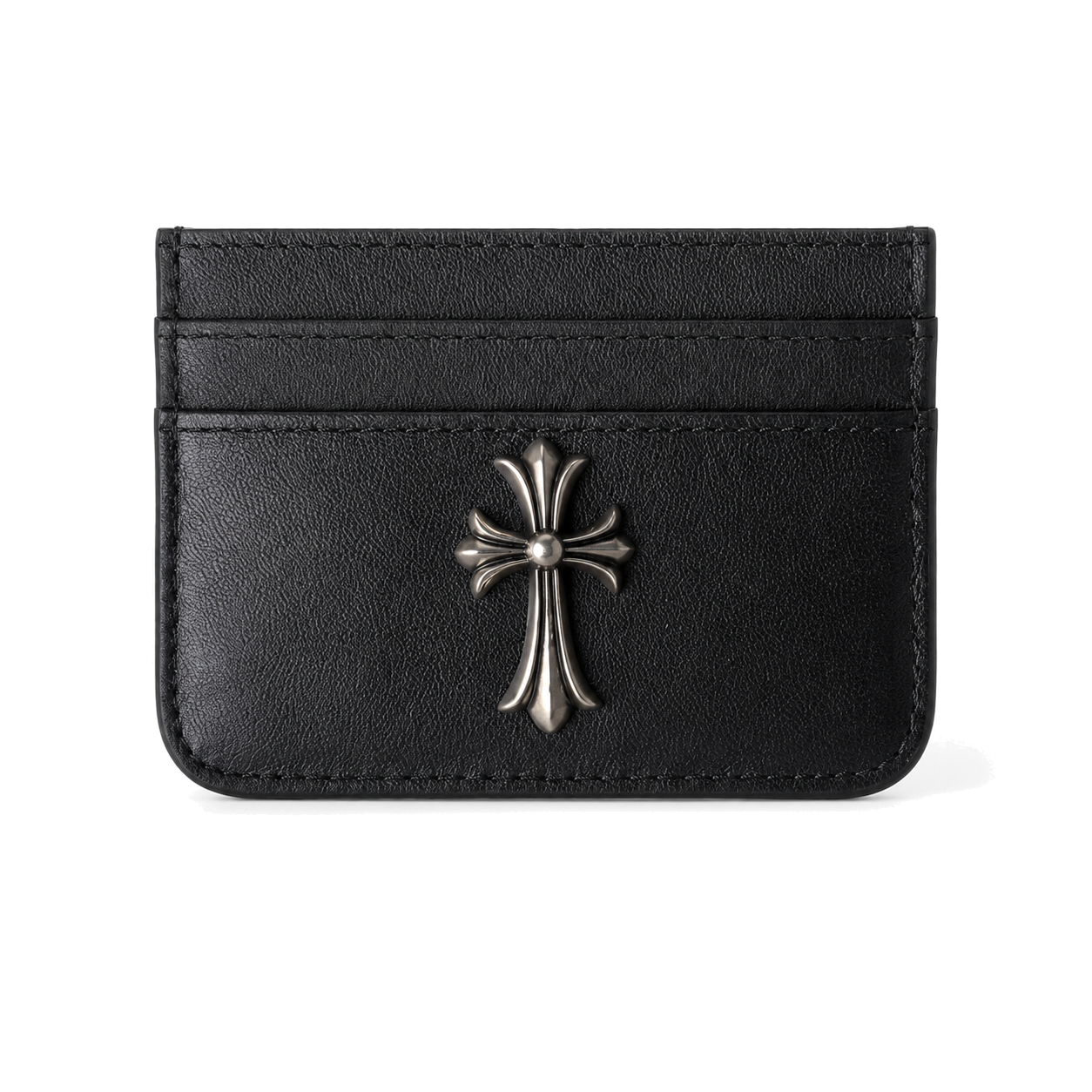 Chrome Hearts Tiny Cross Card Holder front view