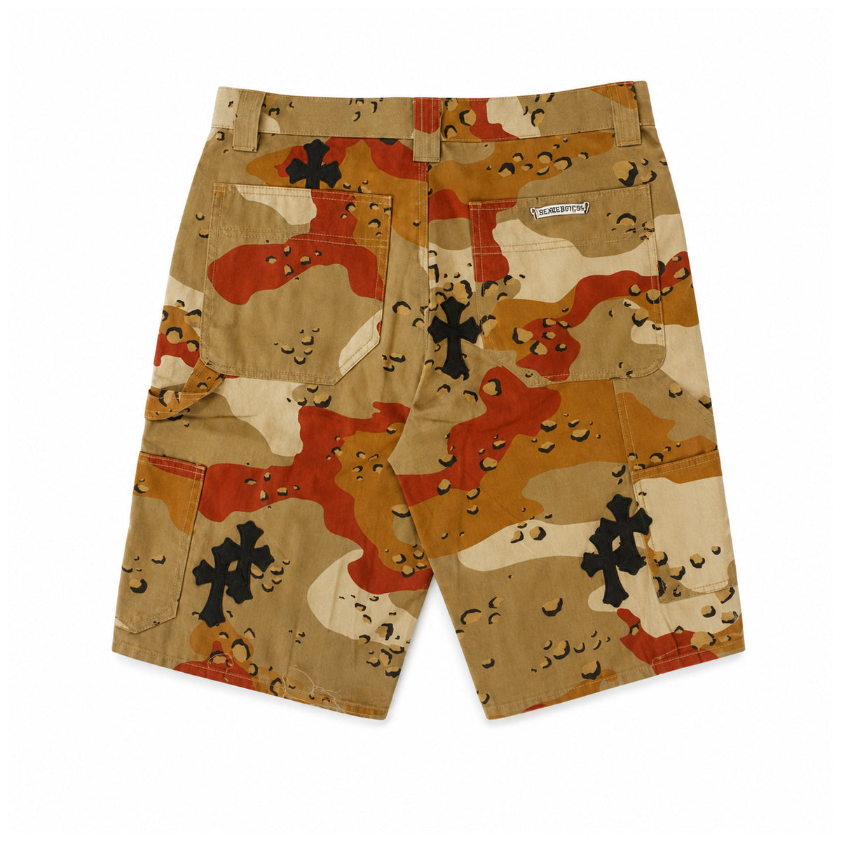 DESERT CAMO SEX RECORDS CARPENTER SHORTS — back view