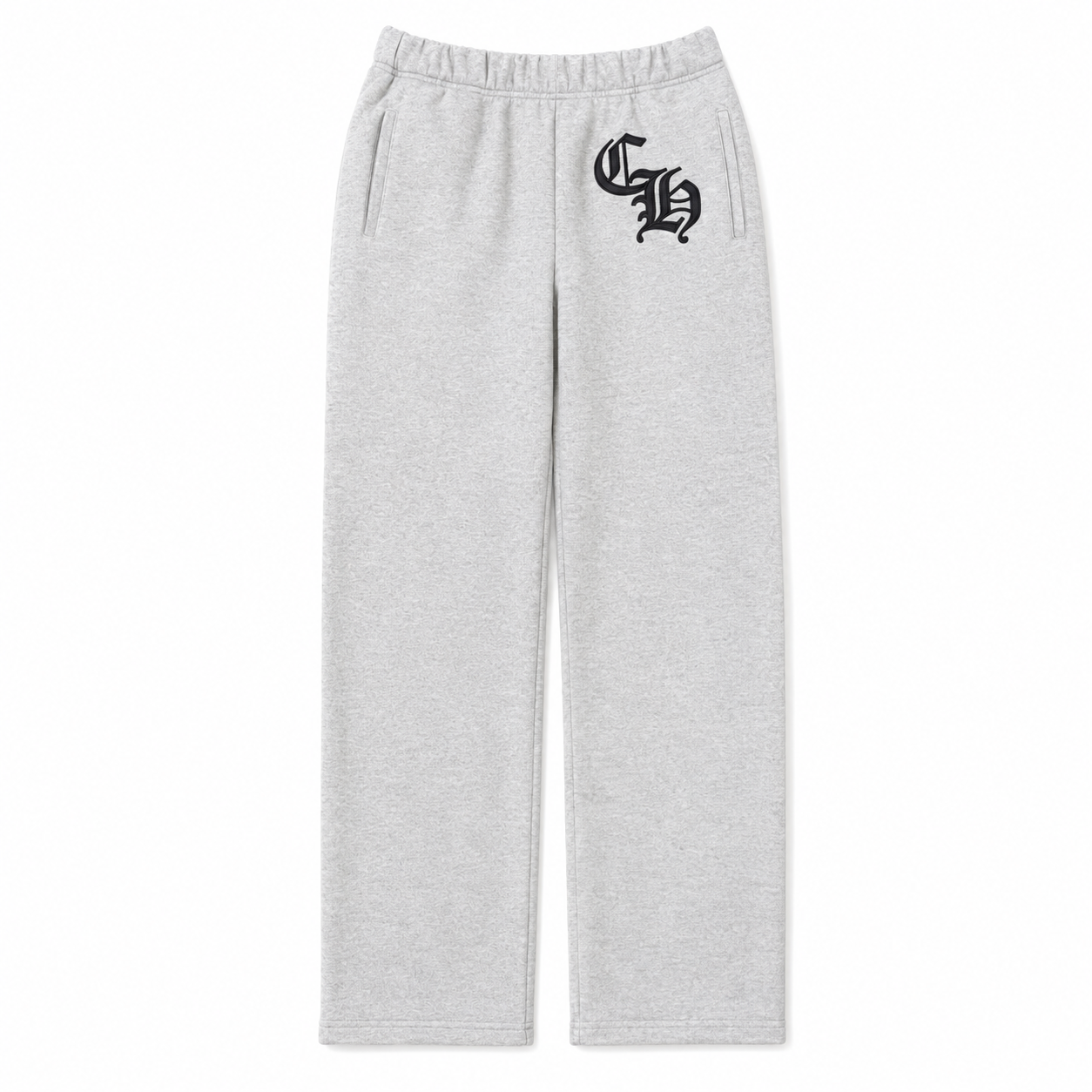 Grey Gothic Logo Sweatpants front