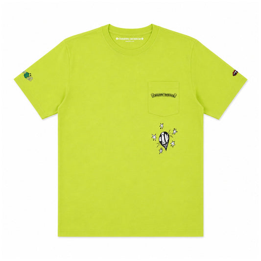 LIME GREEN MATTY BOY LINK TEE — front view