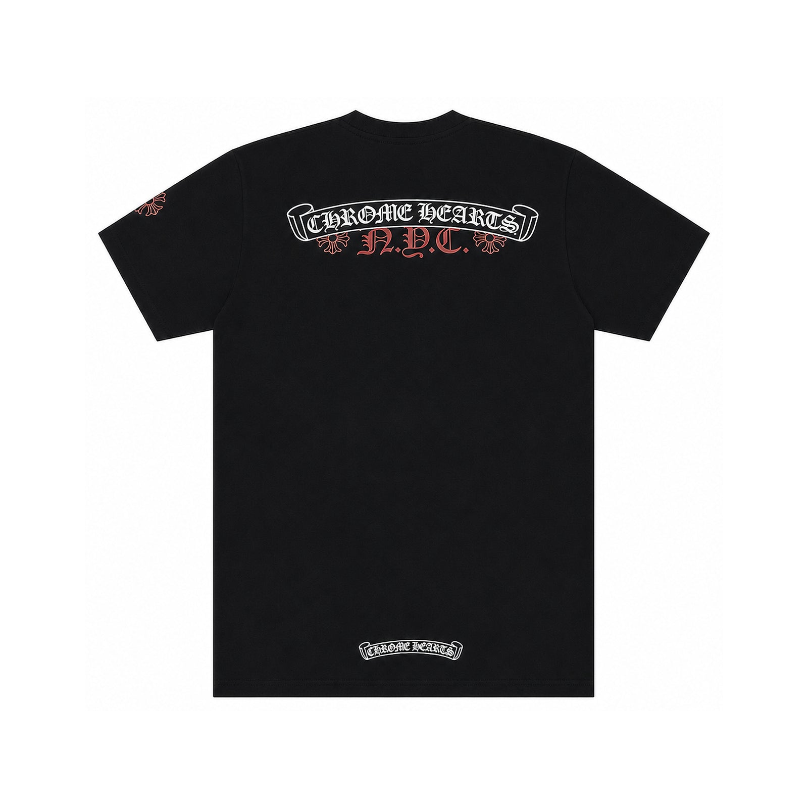 NYC EXCLUSIVE T-SHIRT BLACK RED - back