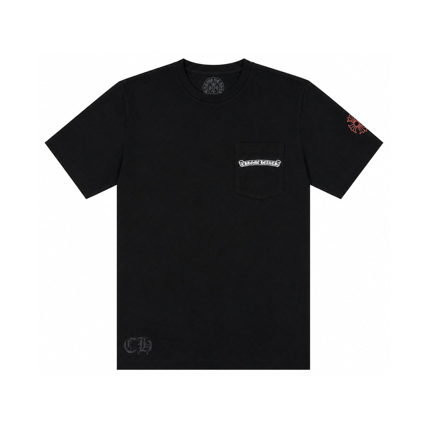 NYC EXCLUSIVE T-SHIRT BLACK RED - front