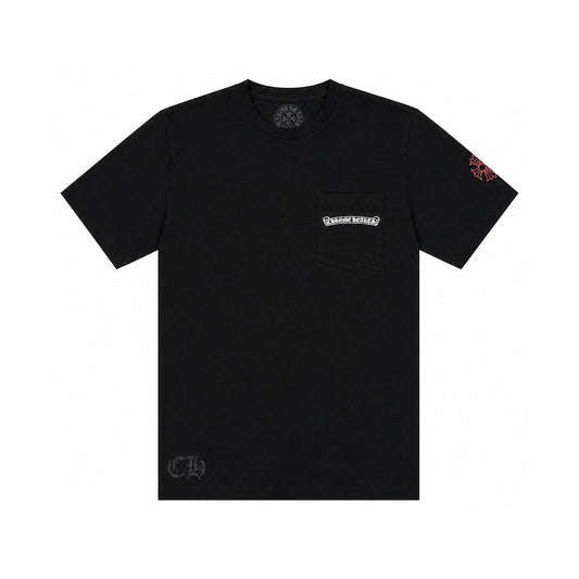 NYC EXCLUSIVE T-SHIRT BLACK RED - front