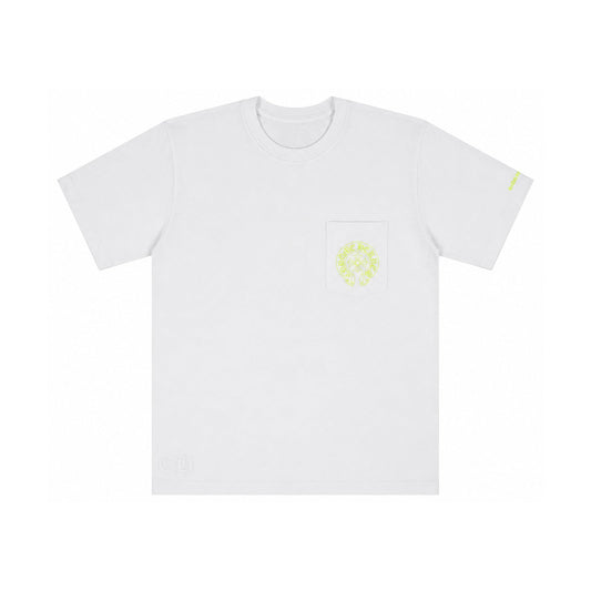 HORSESHOE POCKET SLEEVE TEE GREEN WHITE - front