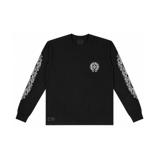 MANCHESTER EXCLUSIVE HORSESHOE SHORT SLEEVE TEE BLACK - front