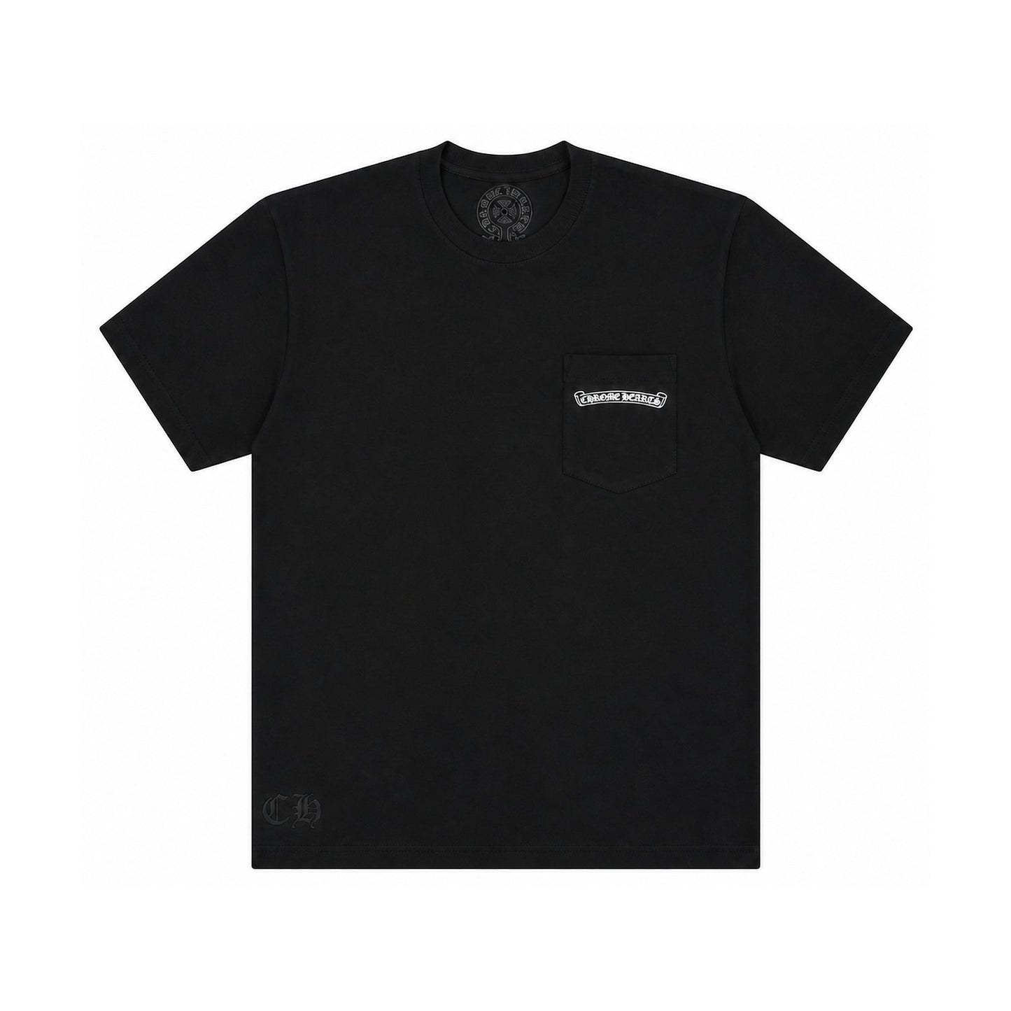ST BARTHS EXCLUSIVE ANCHOR T-SHIRT BLACK BLUE - front