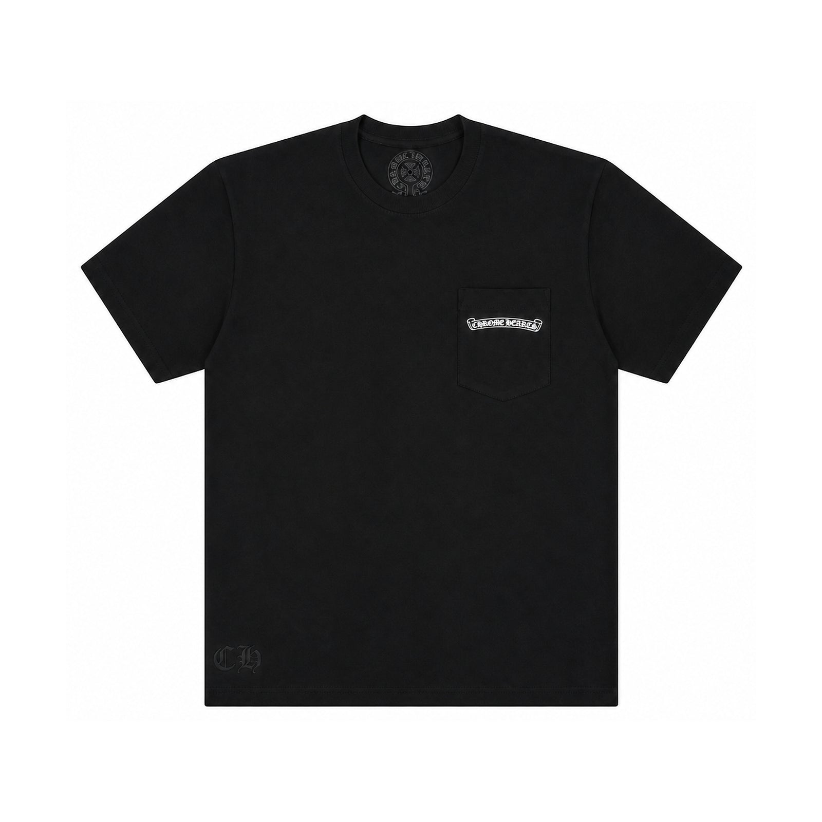 ST BARTHS EXCLUSIVE ANCHOR T-SHIRT BLACK BLUE - front