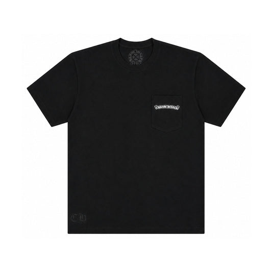 ST BARTHS EXCLUSIVE ANCHOR T-SHIRT BLACK BLUE - front