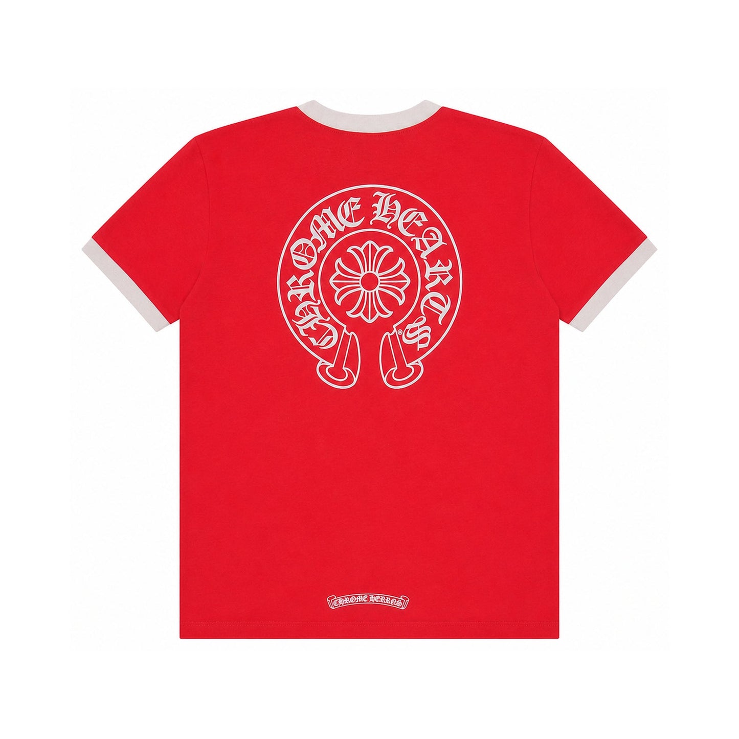 ROLLER SKATES HORSESHOE T-SHIRT RED - back