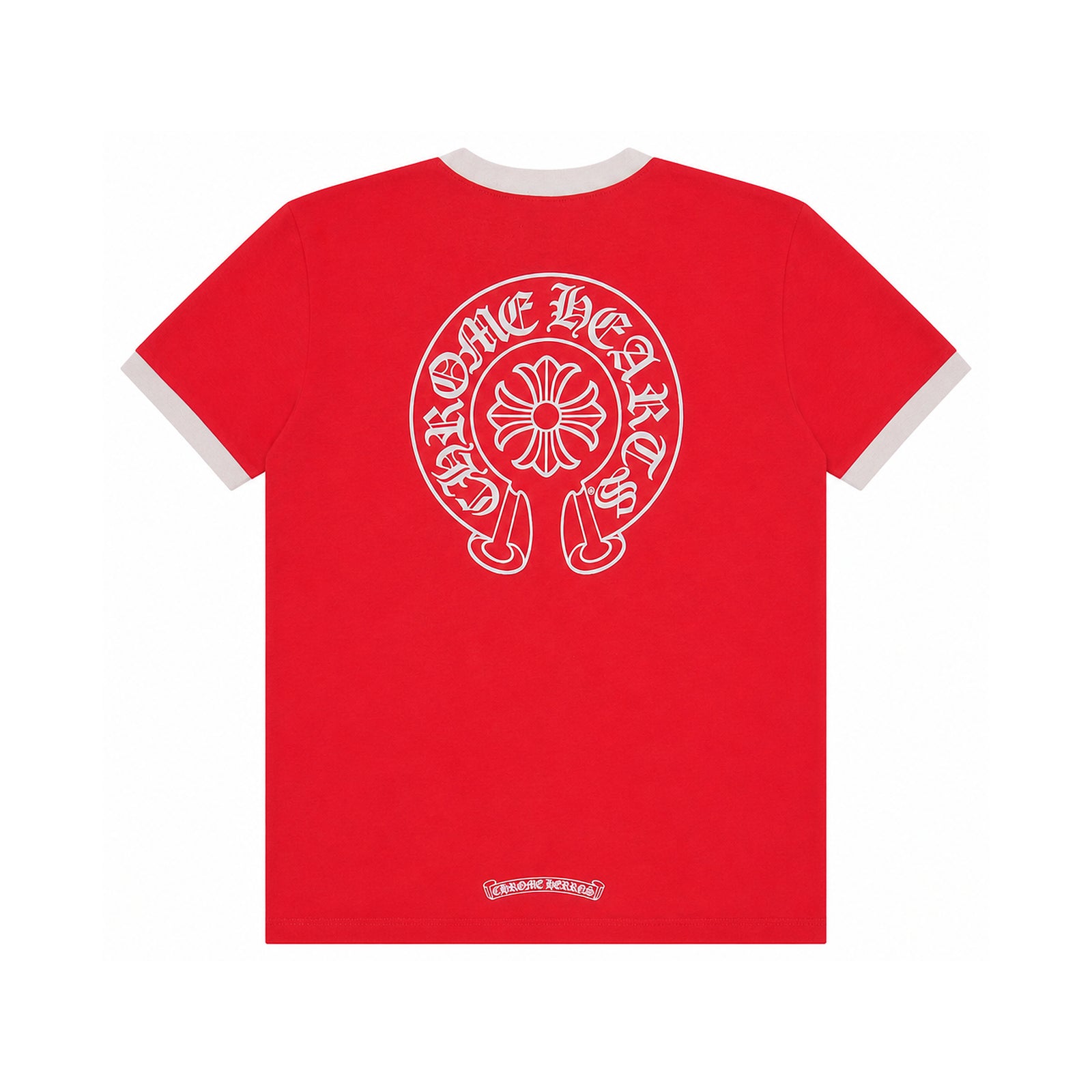 ROLLER SKATES HORSESHOE T-SHIRT RED - back