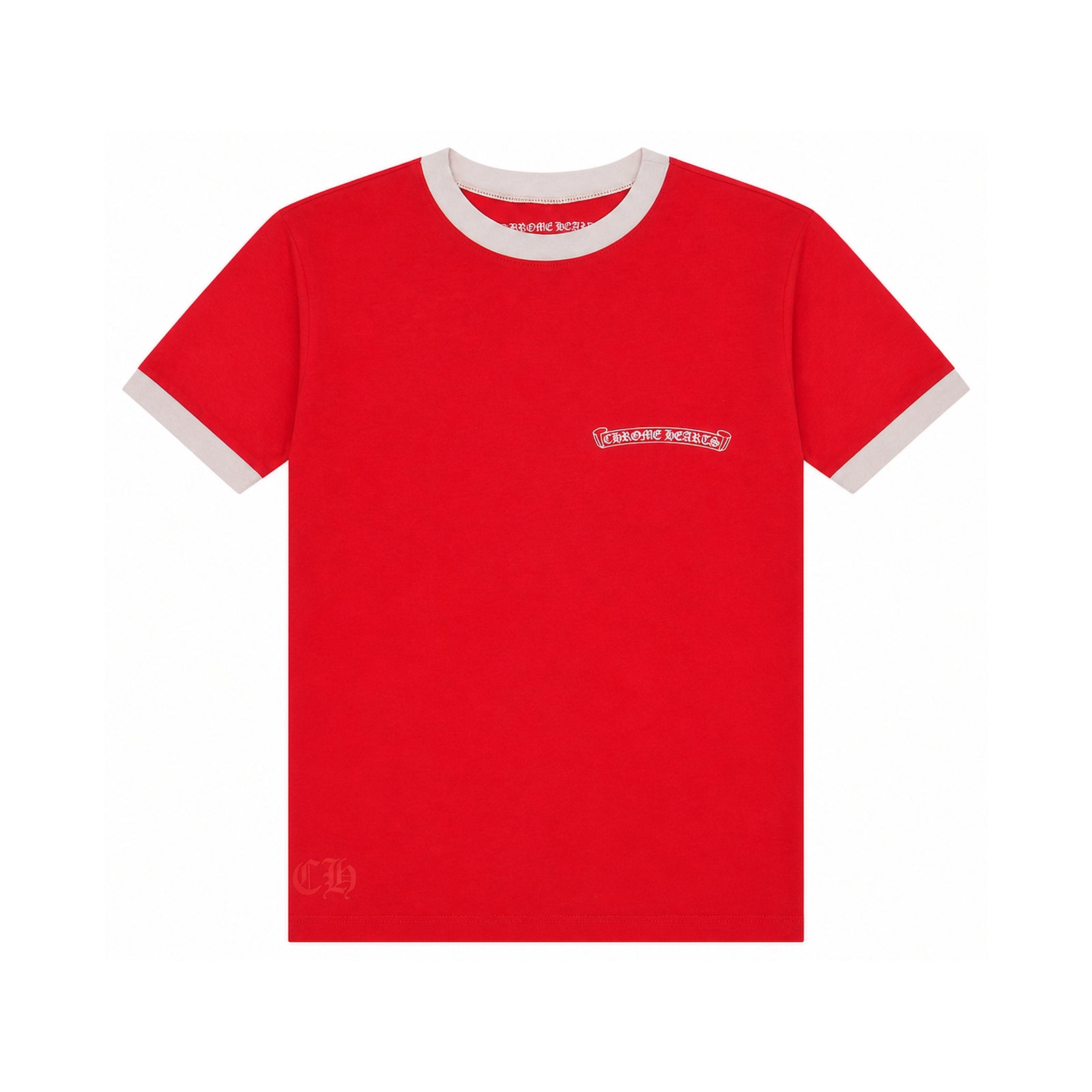 ROLLER SKATES HORSESHOE T-SHIRT RED - front
