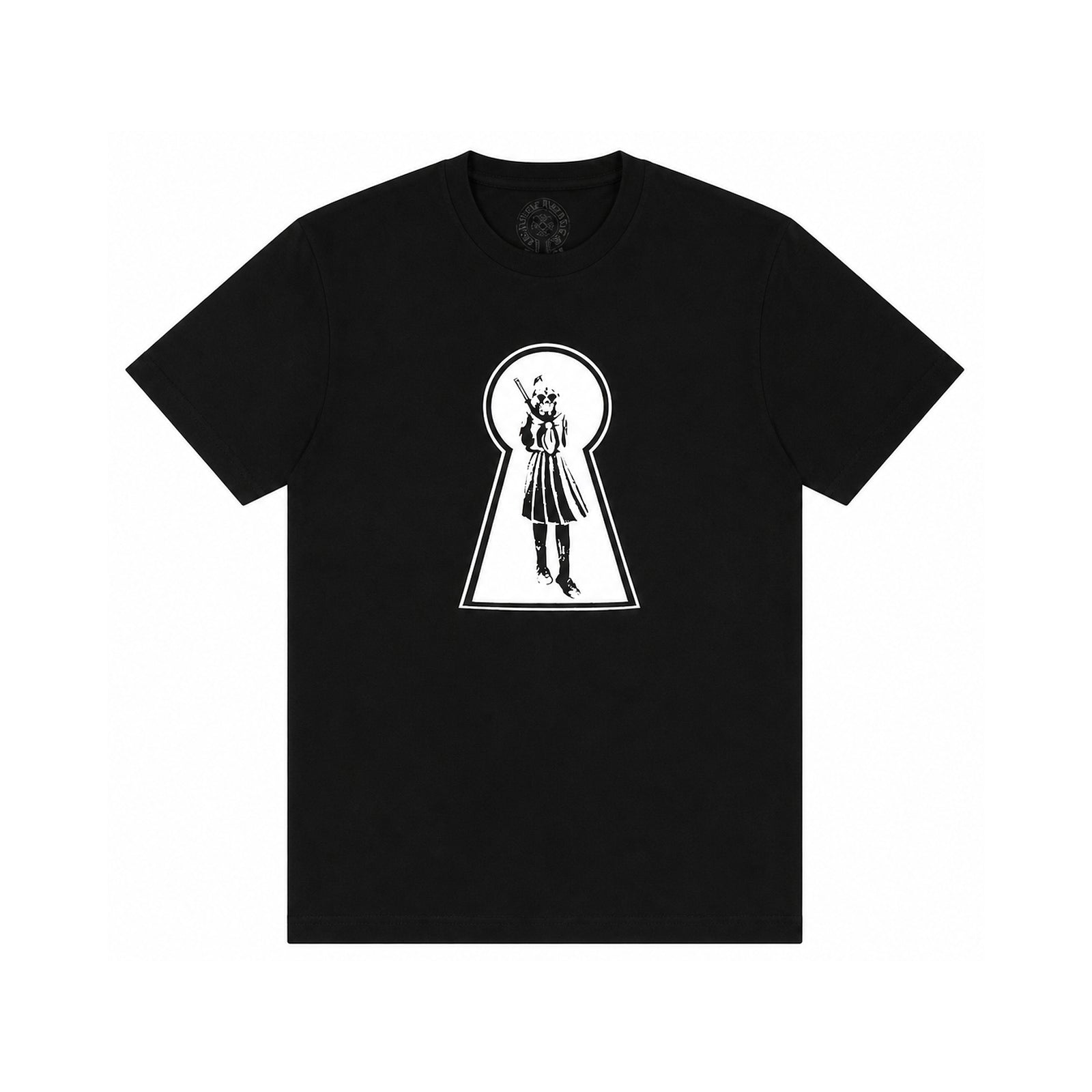 FOTI KEYHOLE T-SHIRT BLACK - front