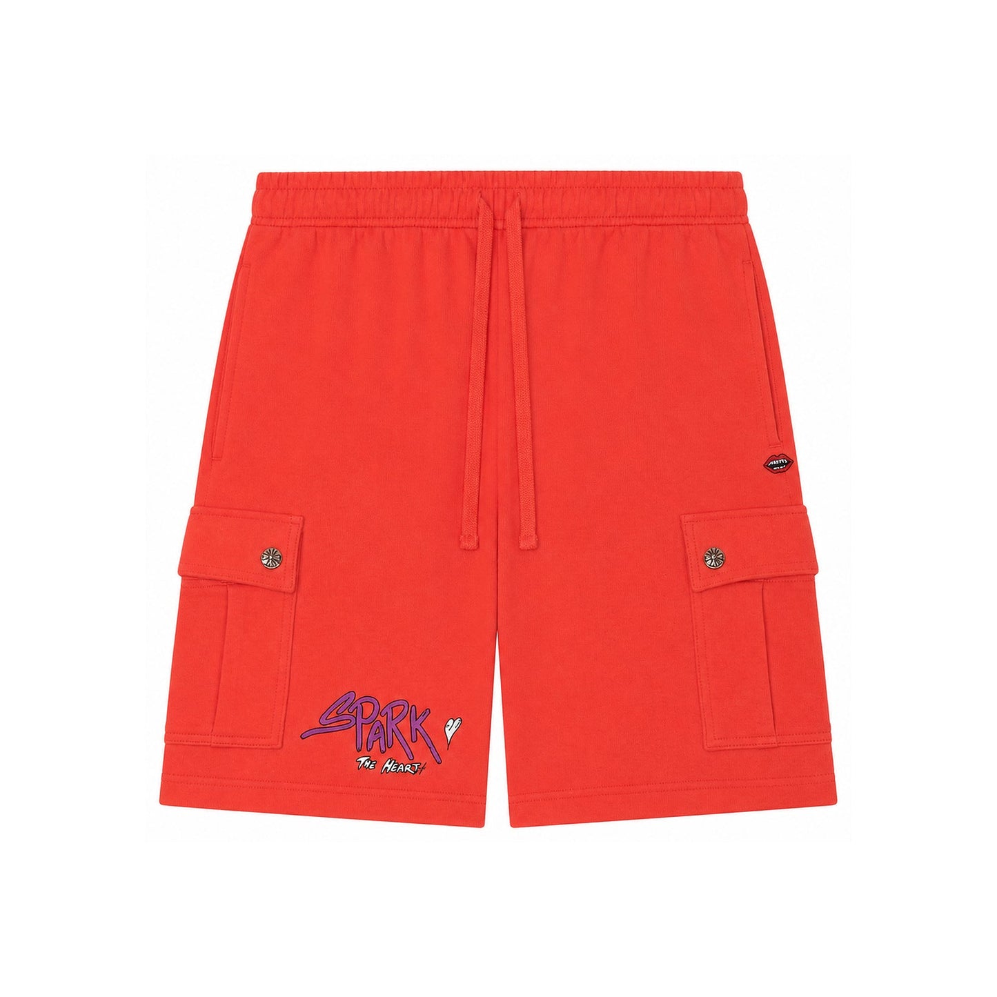 MATTY BOY CARGO SWEAT SHORTS ORANGE - back