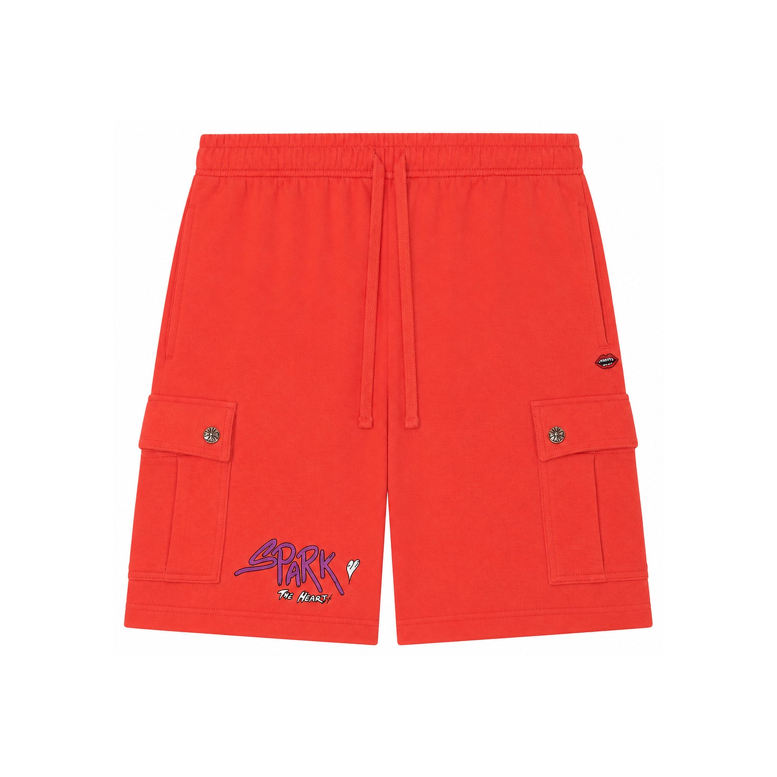 MATTY BOY CARGO SWEAT SHORTS ORANGE - back