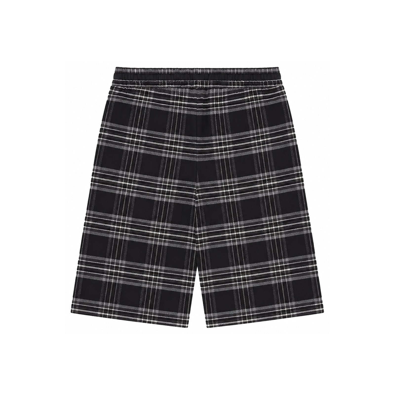 AFTER SCHOOL FLANNEL SHORTS CROSS PATCH BLACK - back