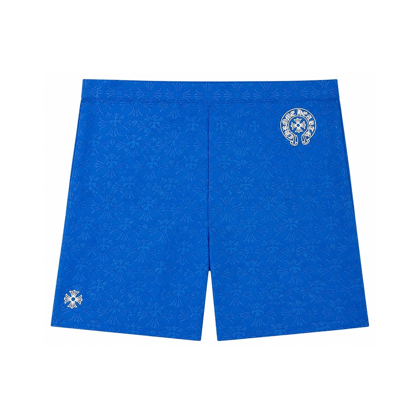 HORSESHOE LOGO BIKING SHORTS BLUE - front