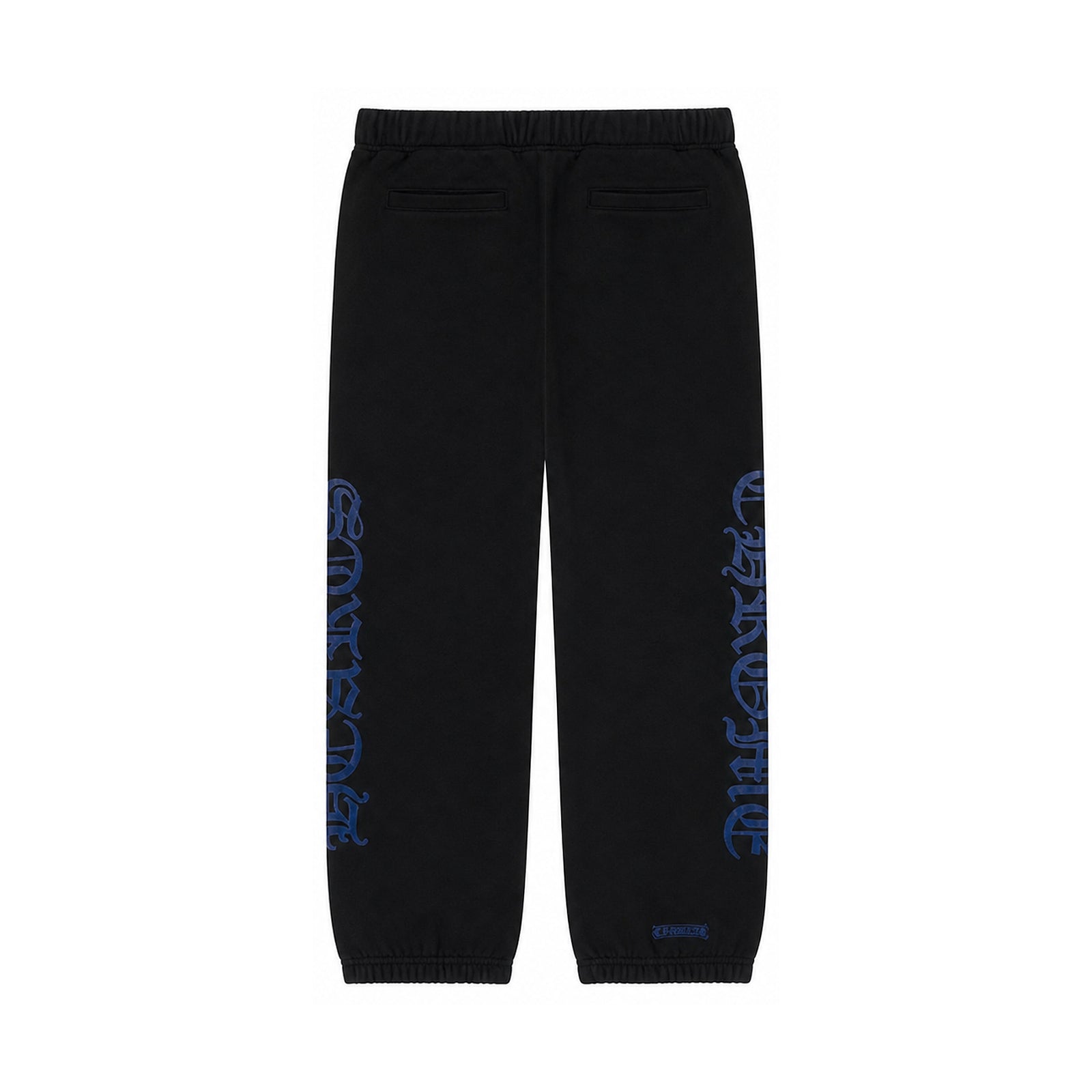 LOGO SWEATPANTS BLACK BLUE - back