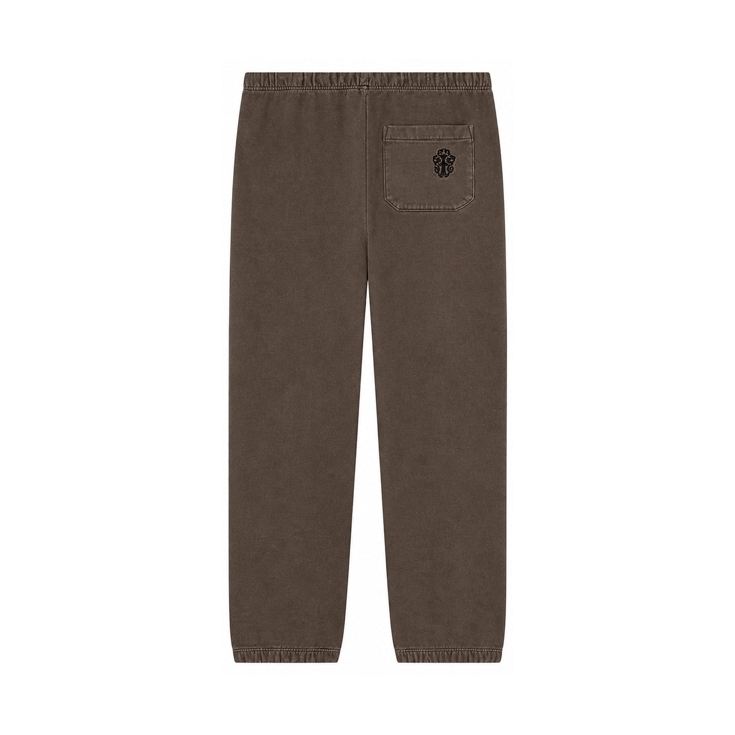 Y NOT EMBROIDERED VERTICAL LOGO SWEATPANTS GREY BLACK - back
