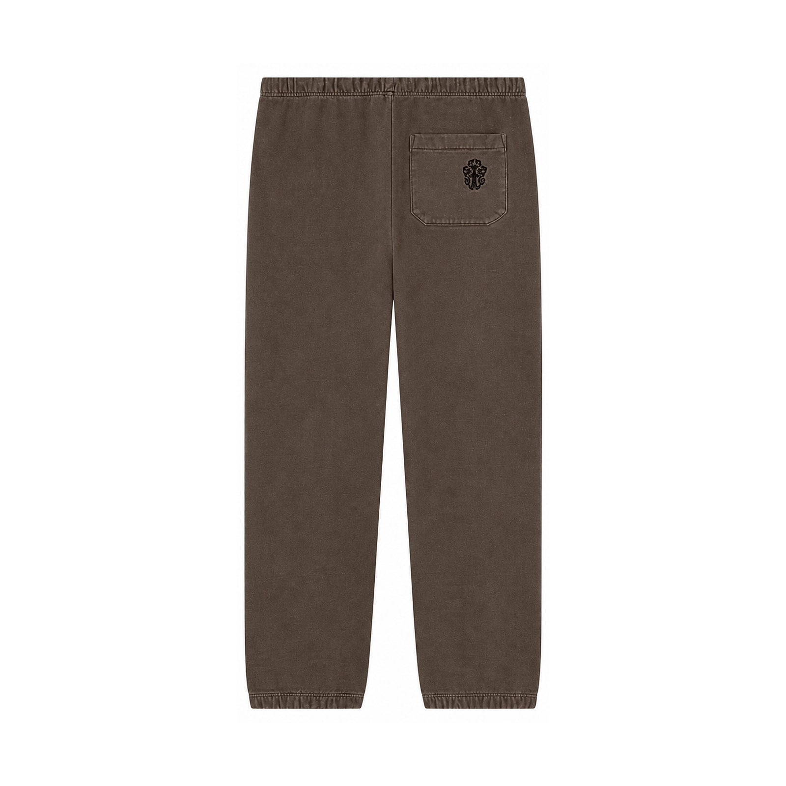 Y NOT EMBROIDERED VERTICAL LOGO SWEATPANTS GREY BLACK - back