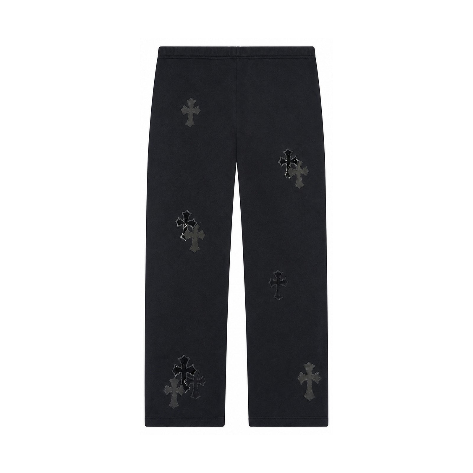 CROSS PATCH SWEATPANTS BLACK - front