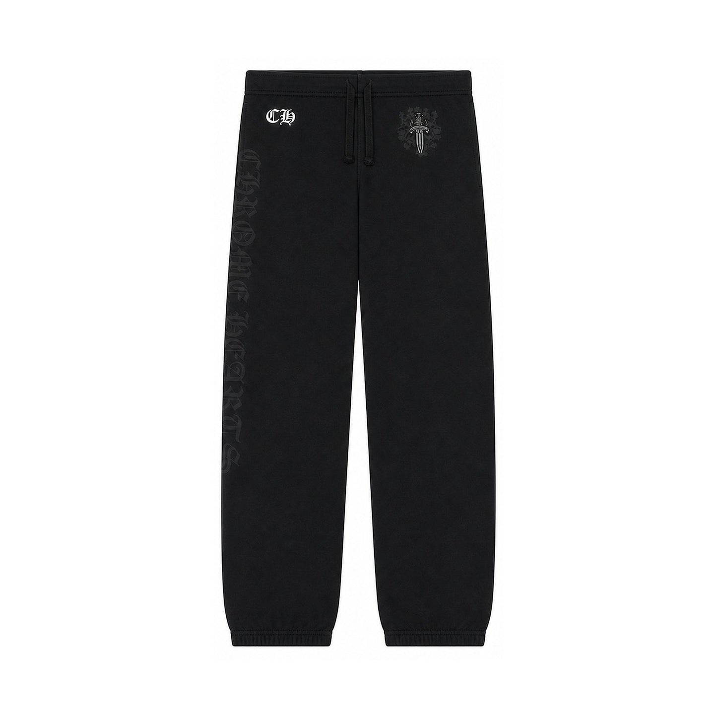 DAGGER SWEATPANTS BLACK - front