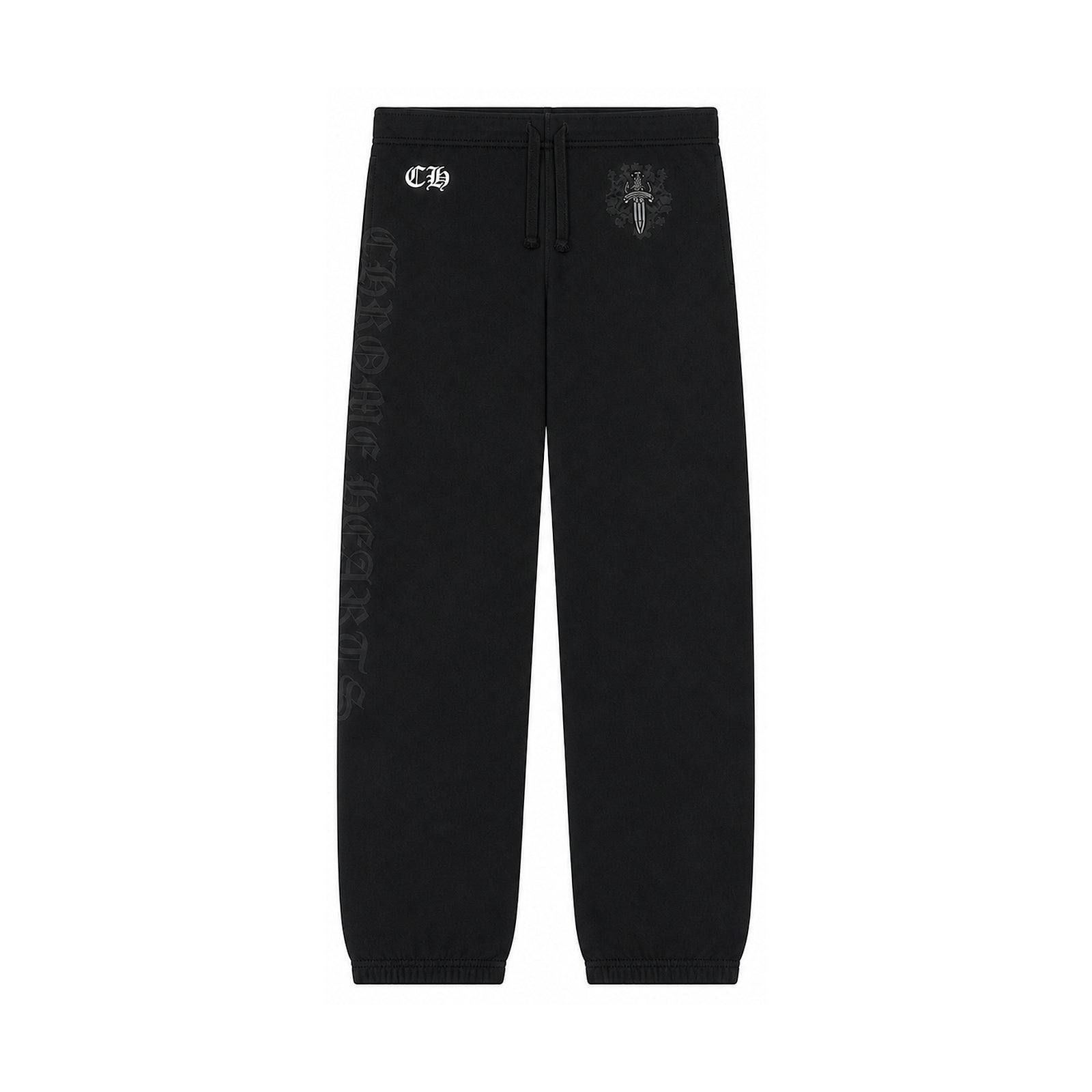 DAGGER SWEATPANTS BLACK - front