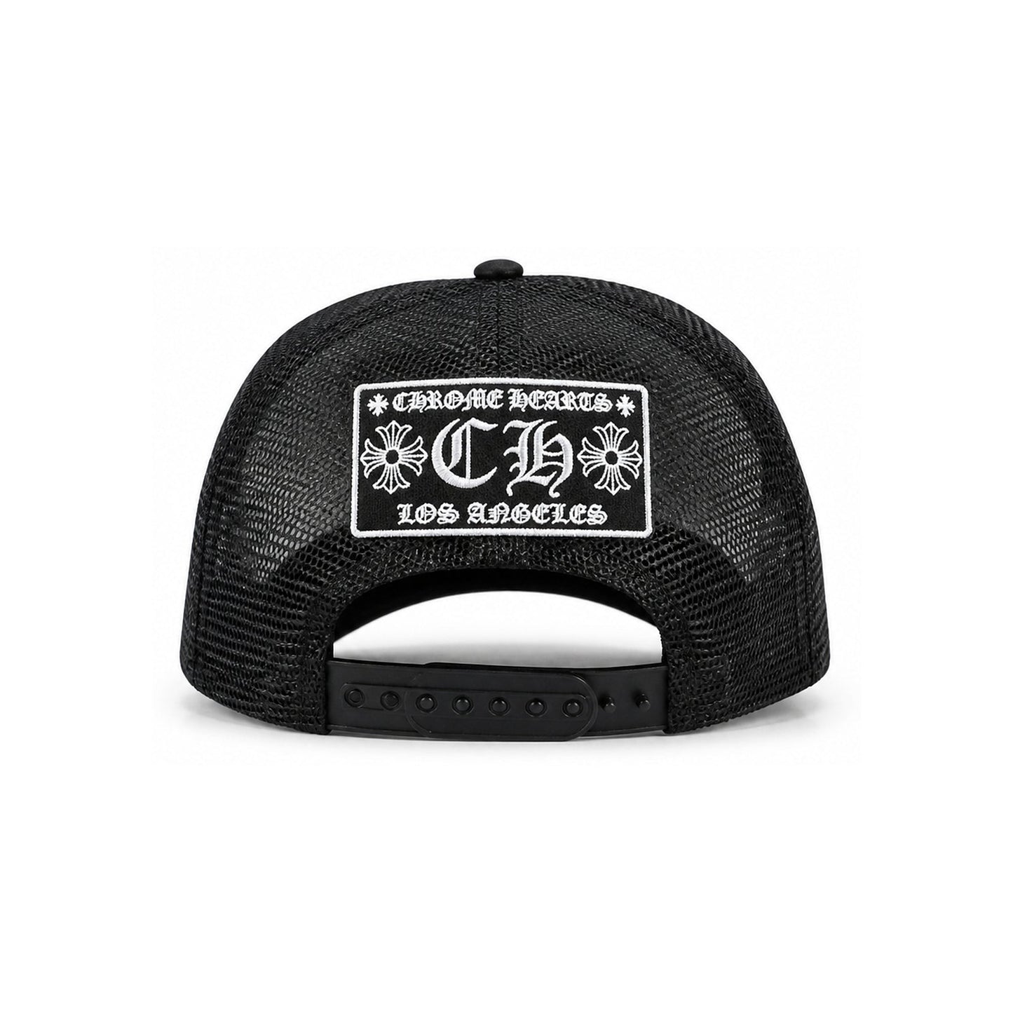 LOS ANGELES EXCLUSIVE TRUCKER HAT BLACK WHITE - back