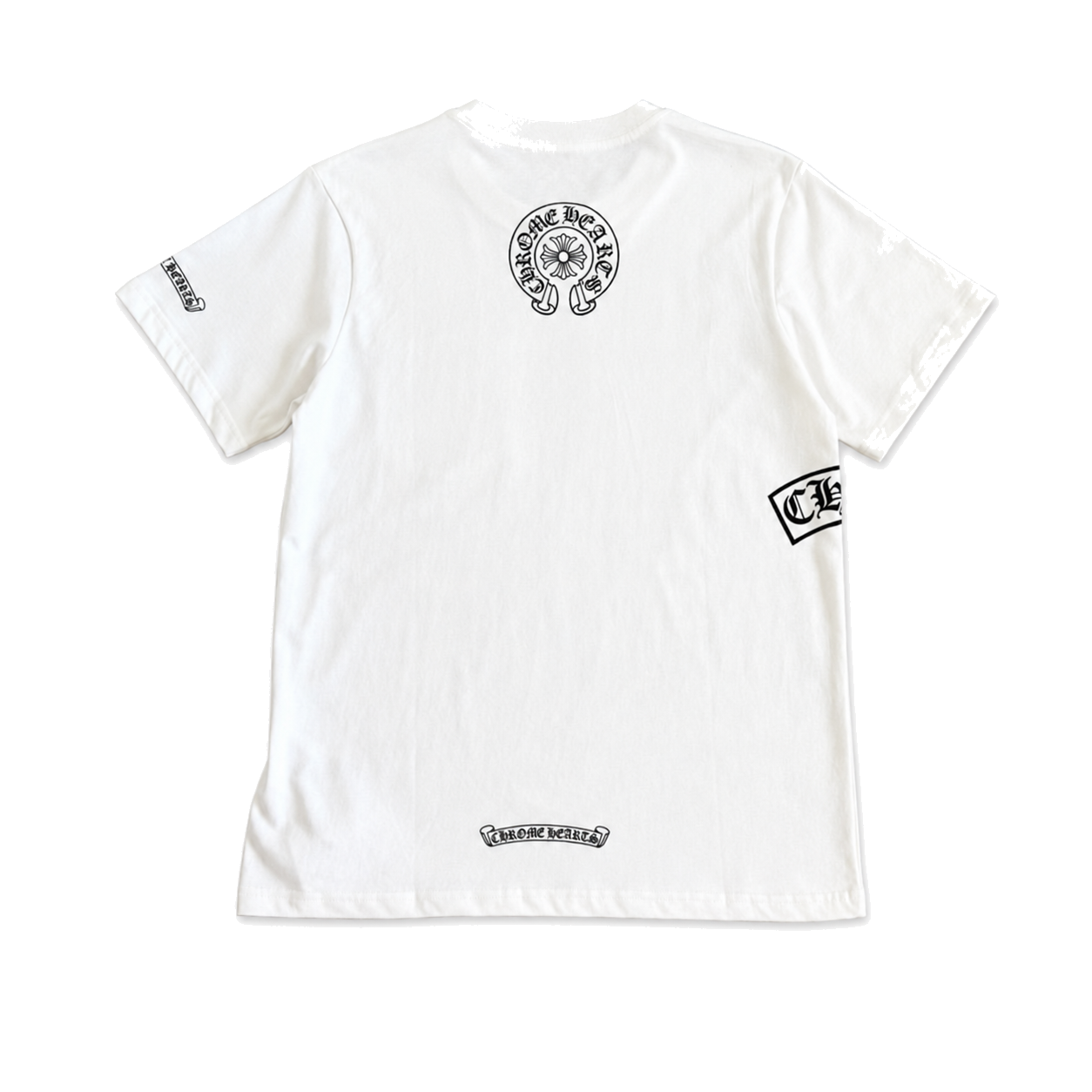 WHITE HORSESHOE POCKET TEE back